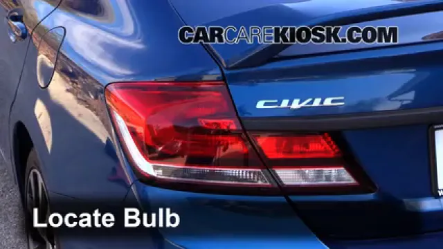 2013 Honda Civic Si 2.4L 4 Cyl. Sedan Luces Luz trasera (reemplazar foco)